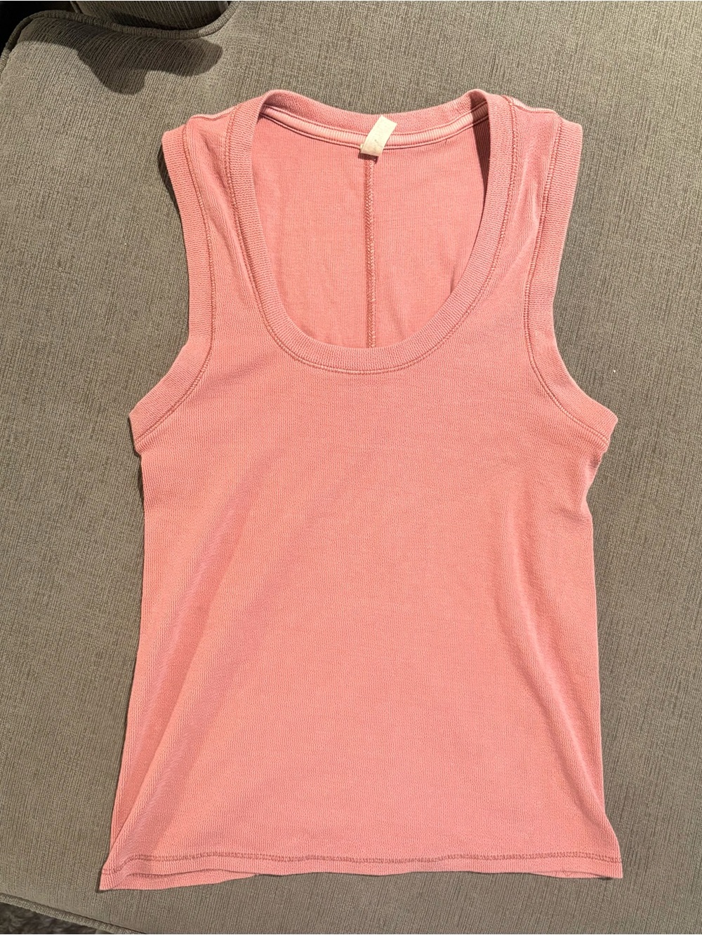 Free People Intimately Womens Ribbed Pink Tank Medium M